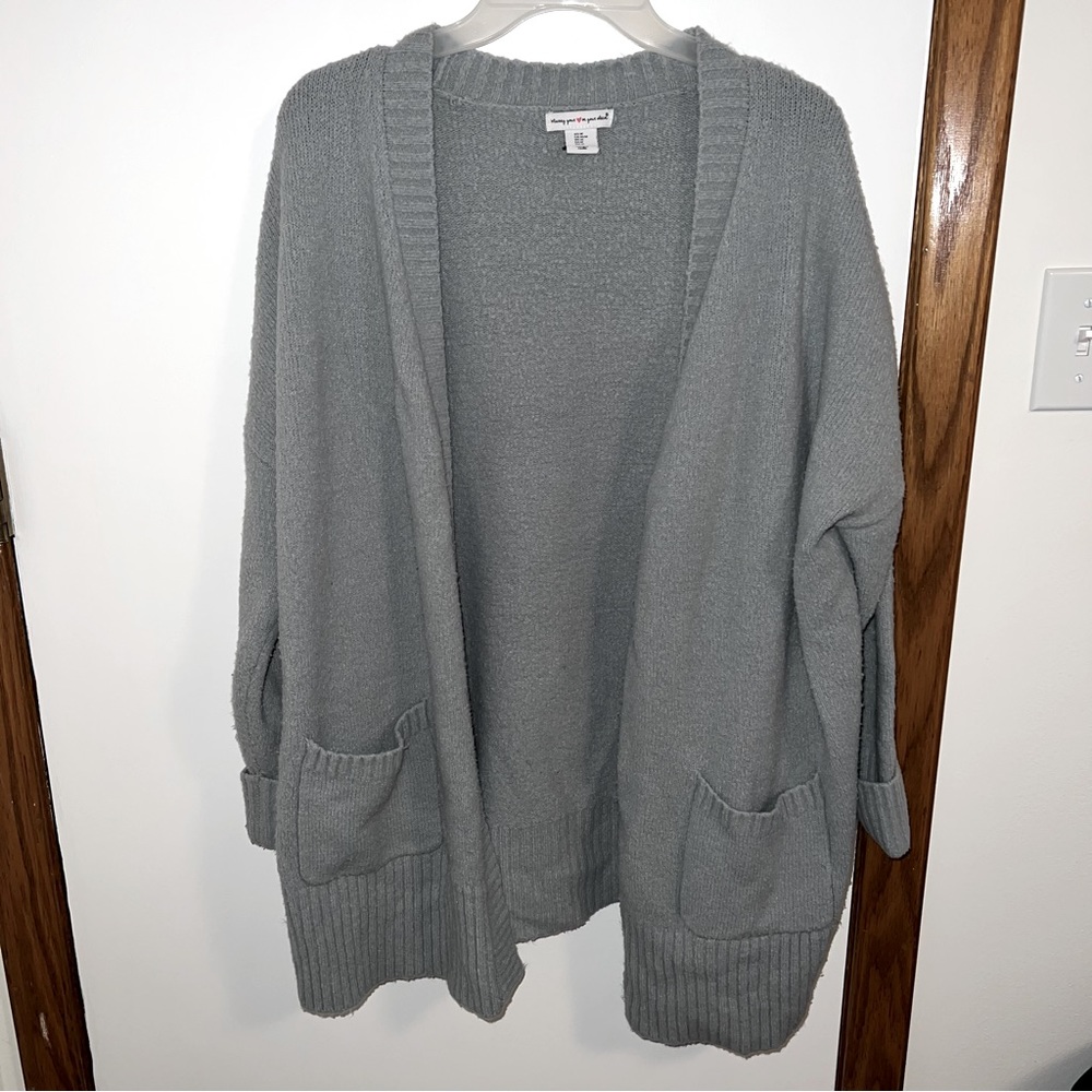 Sage blue size M soft warm cardigan